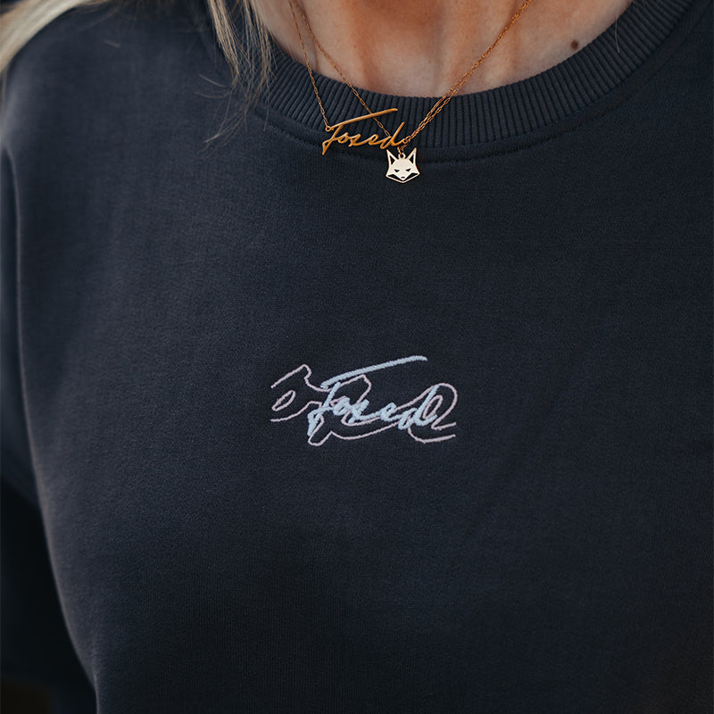 FOXED® OUTLINES SOFT GREY SWEATER - Image 4