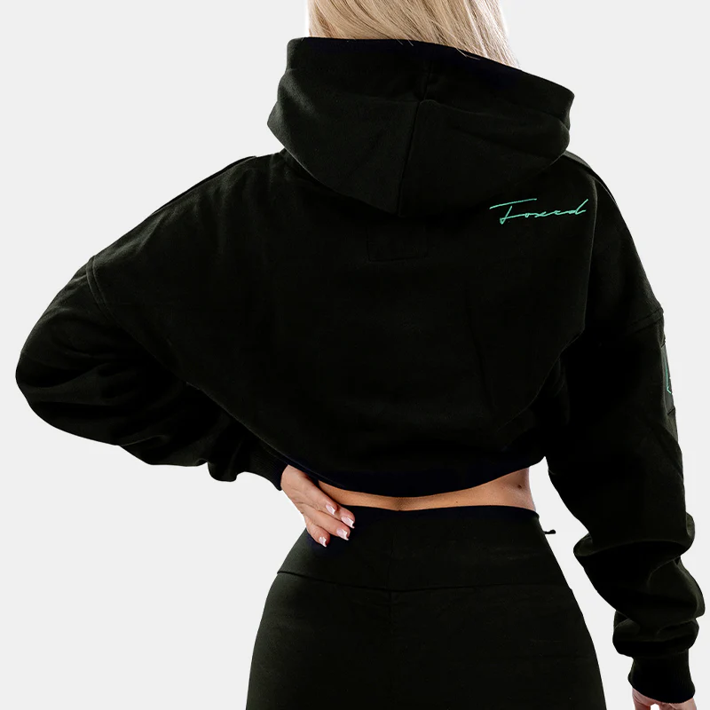 FOXED® RAZZLE DAZZLE CROPPED WOMEN HOODIE MINT - Image 5