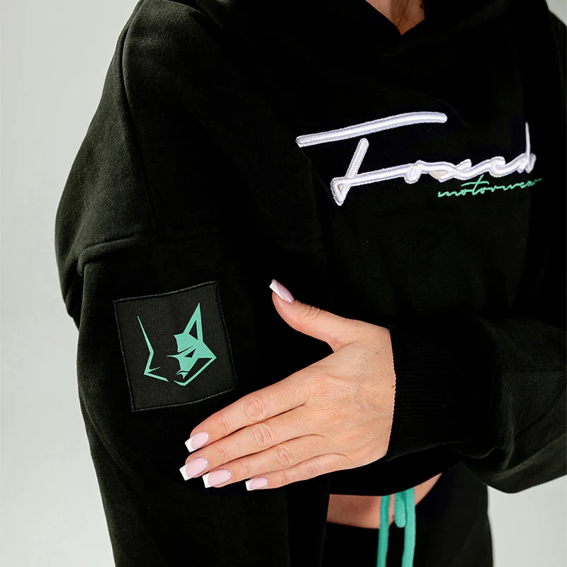 FOXED® RAZZLE DAZZLE CROPPED WOMEN HOODIE MINT - Image 6