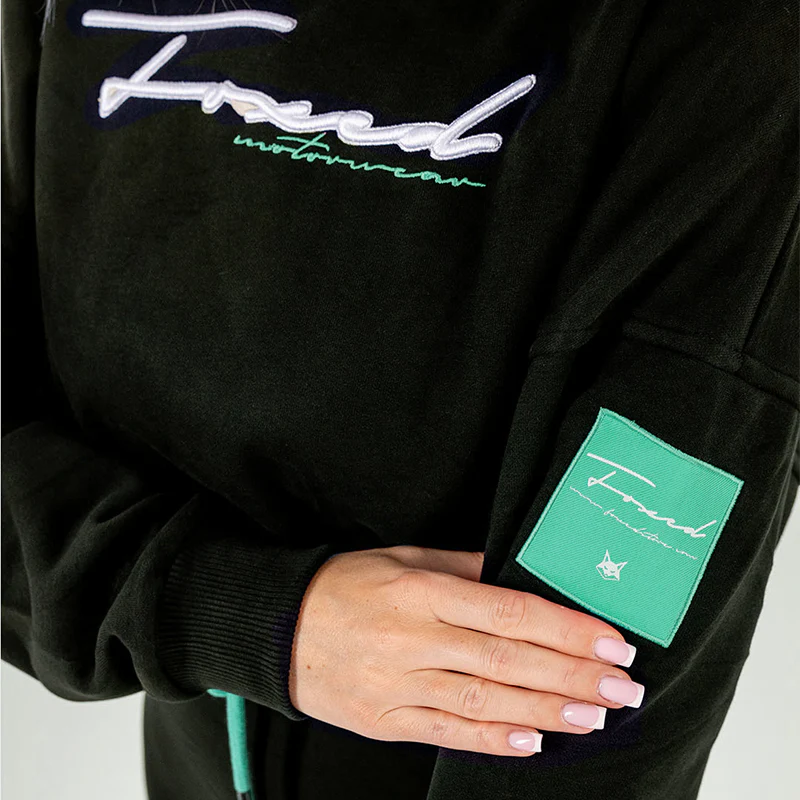 FOXED® RAZZLE DAZZLE CROPPED WOMEN HOODIE MINT - Image 7
