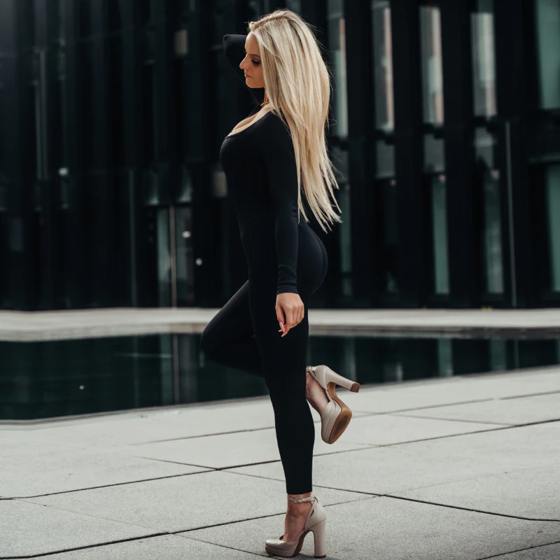 FOXED® RIFFLE SEAMLESS LONGSLEEVE JUMPSUIT (SHAPE) - Image 2