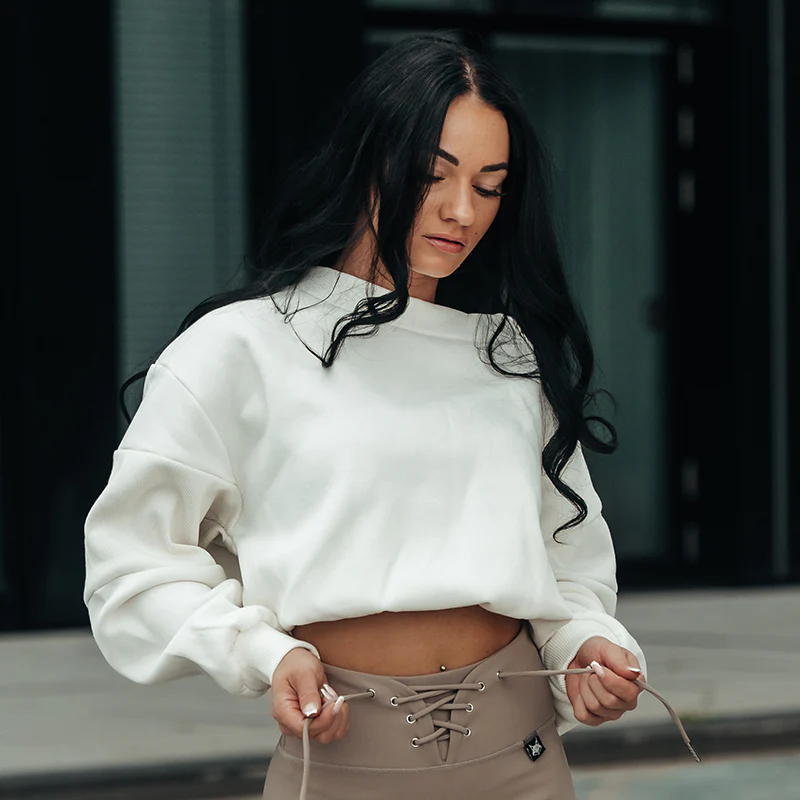FOXED® SLOUCHY WIDE NECK WOMEN SWEATER CANNOLI - Image 5