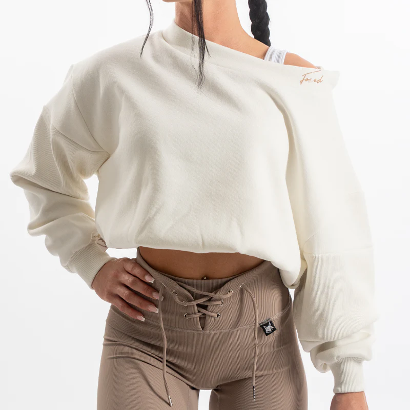 FOXED® SLOUCHY WIDE NECK WOMEN SWEATER CANNOLI - Image 7