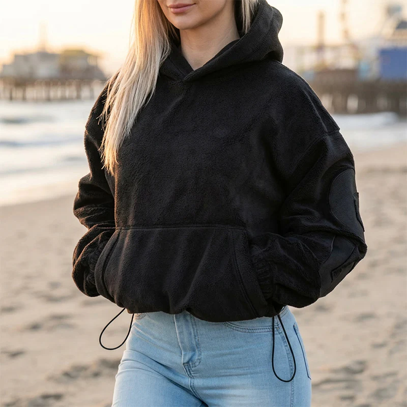 FOXED® STUDIOSTATE FLEECE HOODIE BLACK - Image 2