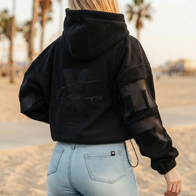 FOXED® STUDIOSTATE FLEECE HOODIE BLACK - Image 3