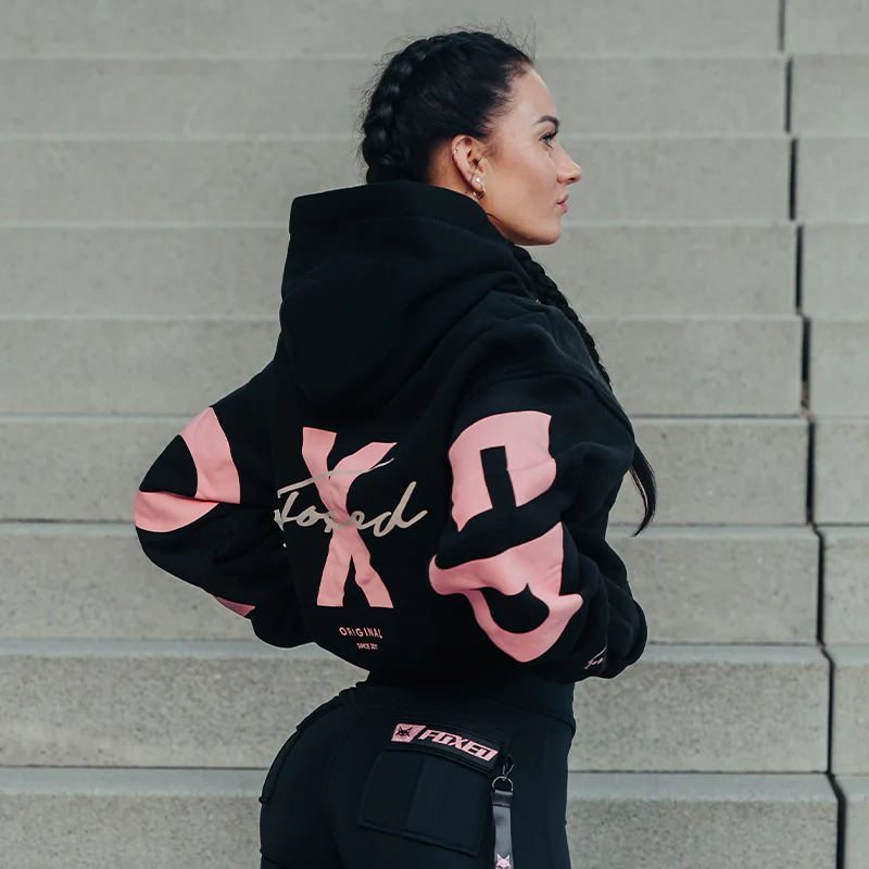 FOXED® STUDIOSTATE HOODIE BLACK/PINK - Image 4