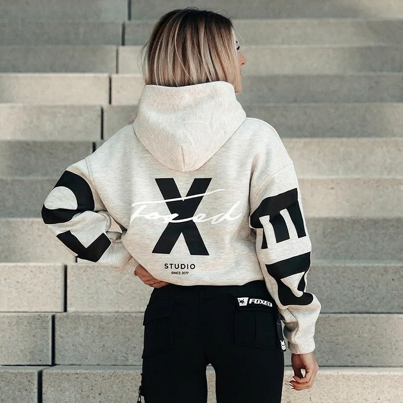 FOXED® STUDIOSTATE HOODIE GREY MELANGE/BLACK - Image 3