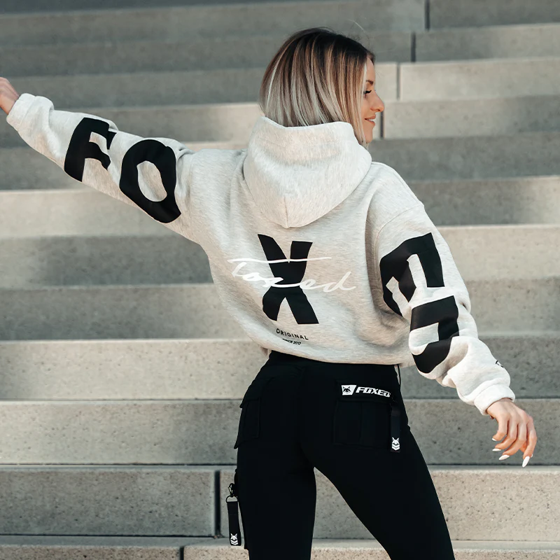 FOXED® STUDIOSTATE HOODIE GREY MELANGE/BLACK - Image 4