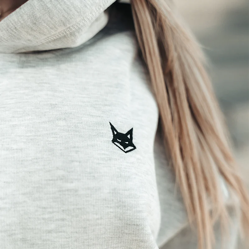 FOXED® STUDIOSTATE HOODIE GREY MELANGE/BLACK - Image 5