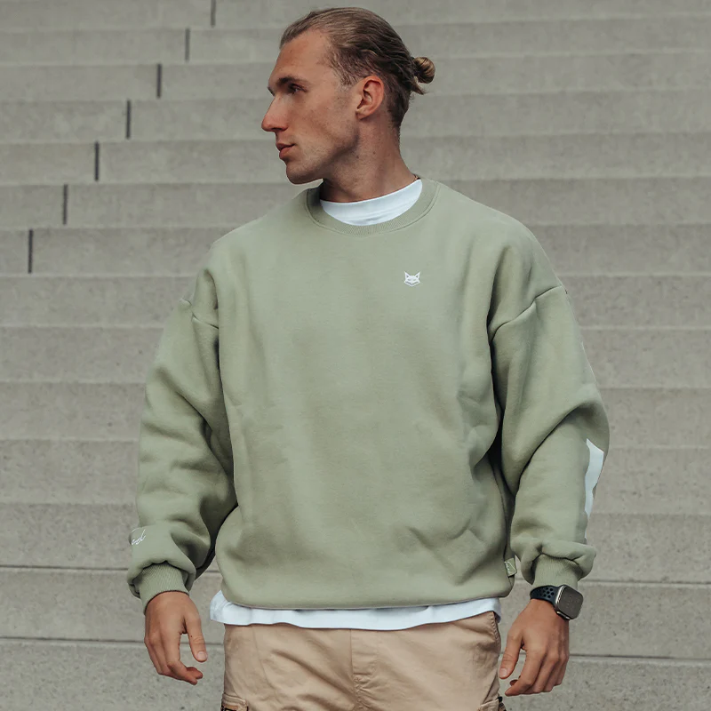 FOXED® STUDIOSTATE OVERSIZE SWEATER MATCHA LATTE MEN - Image 3