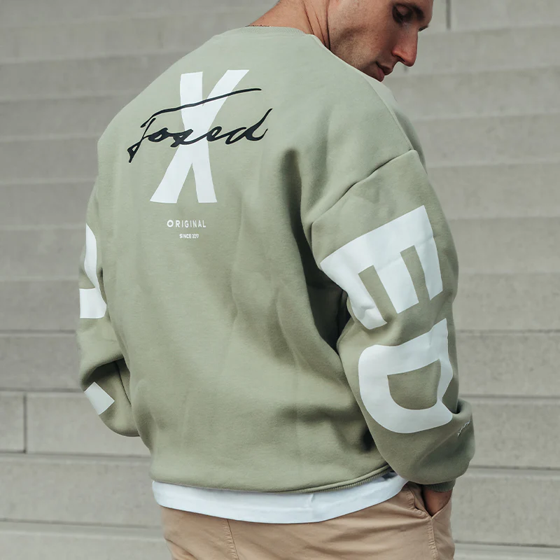 FOXED® STUDIOSTATE OVERSIZE SWEATER MATCHA LATTE MEN - Image 6