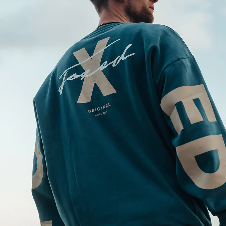 FOXED® STUDIOSTATE OVERSIZE SWEATER PETROL MEN - Image 5