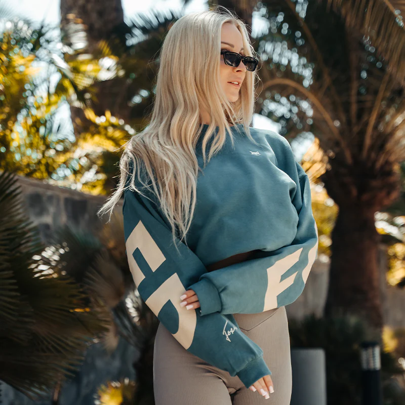 FOXED® STUDIOSTATE OVERSIZE SWEATER PETROL - Image 2