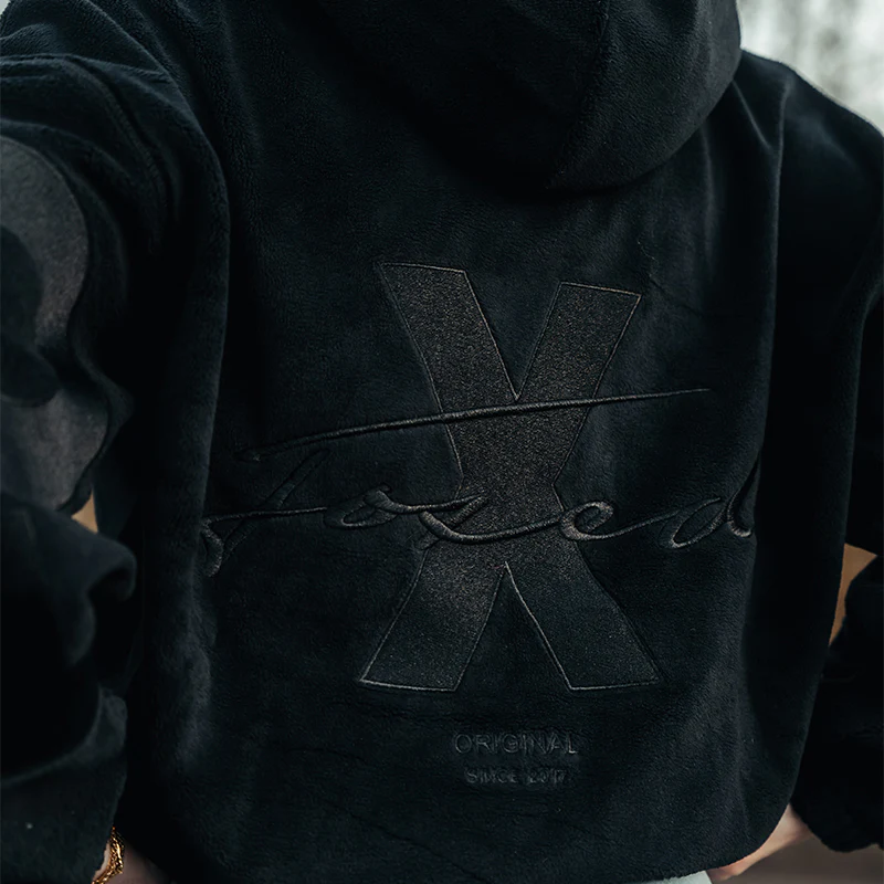 FOXED® STUDIOSTATE FLEECE CROPPED JACKET BLACK - Image 3