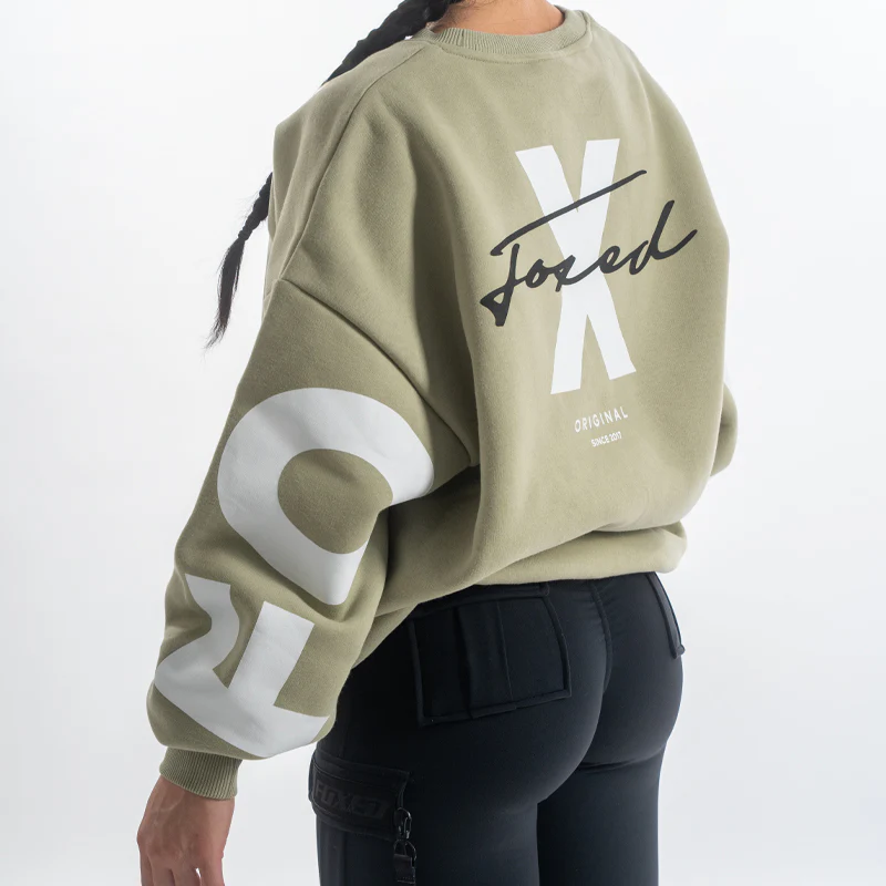 FOXED® STUDIOSTATE OVERSIZE SWEATER MATCHA LATTE - Image 8