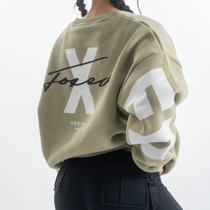 FOXED® STUDIOSTATE OVERSIZE SWEATER MATCHA LATTE - Image 9
