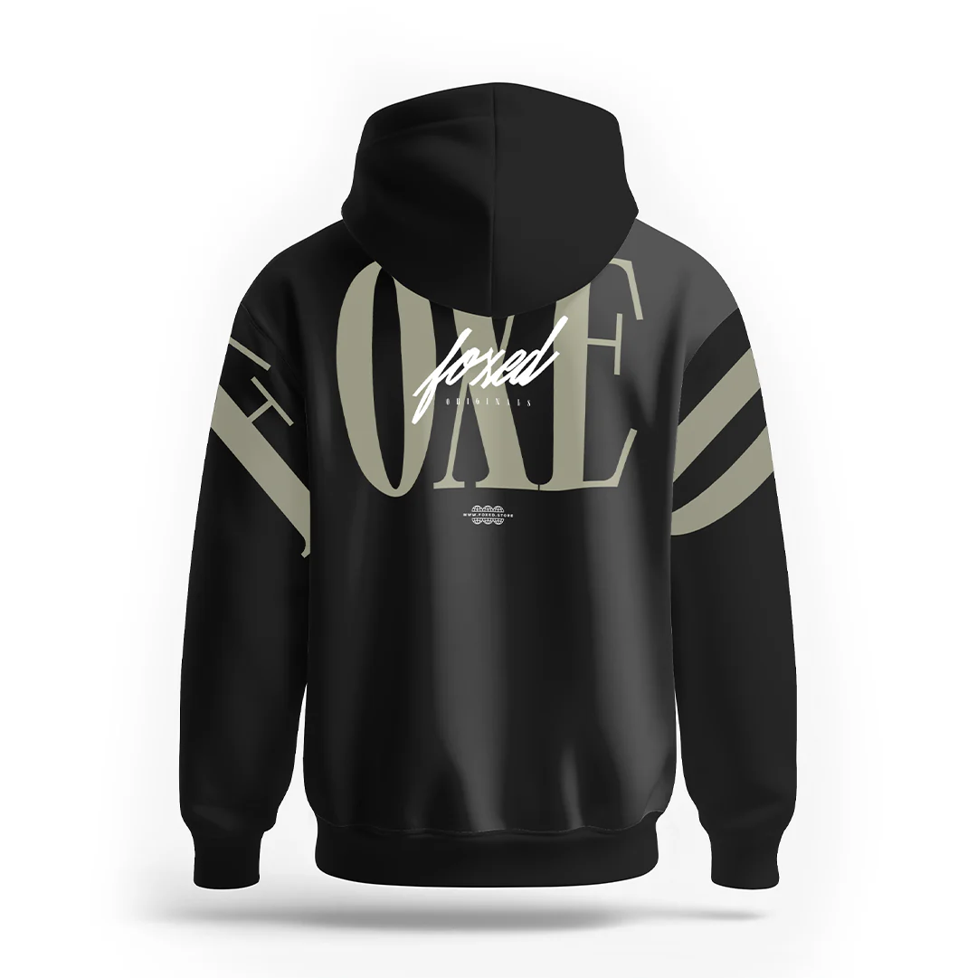 FOXED® URBAN UNISEX HOODIE BLACK - Image 4
