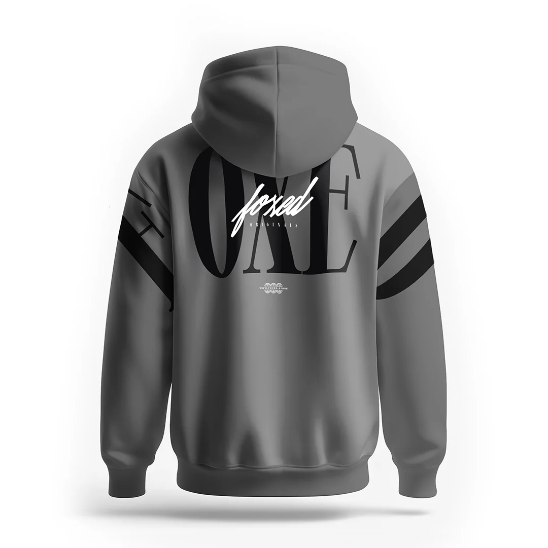 FOXED® URBAN UNISEX HOODIE GREY - Image 4
