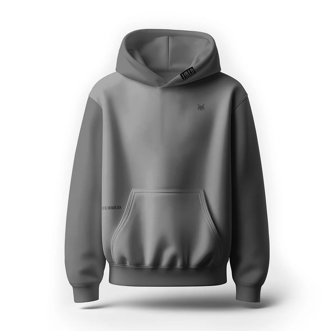 FOXED® URBAN UNISEX HOODIE GREY - Image 5
