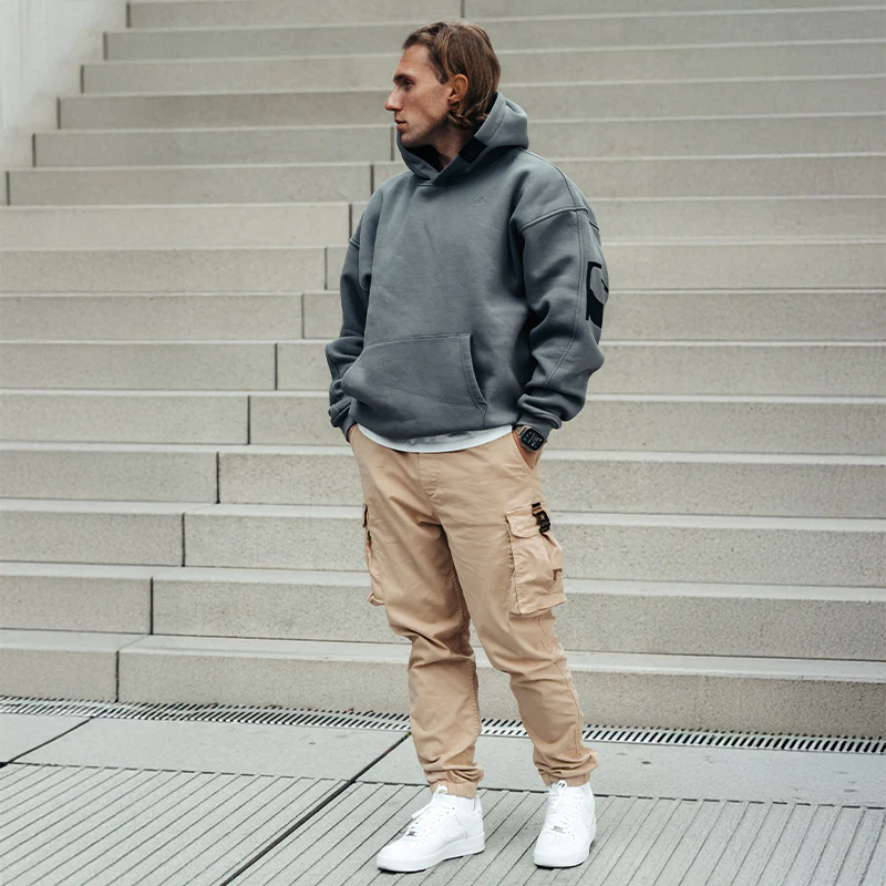 FOXED® URBAN UNISEX HOODIE GREY - Image 6