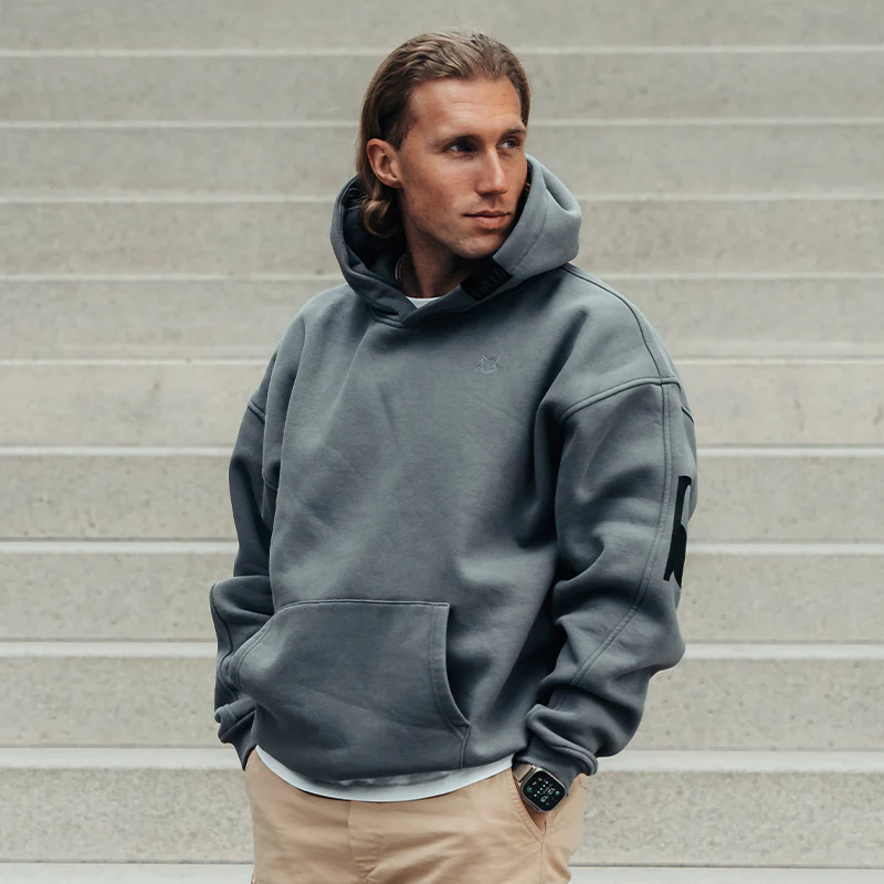 FOXED® URBAN UNISEX HOODIE GREY - Image 9
