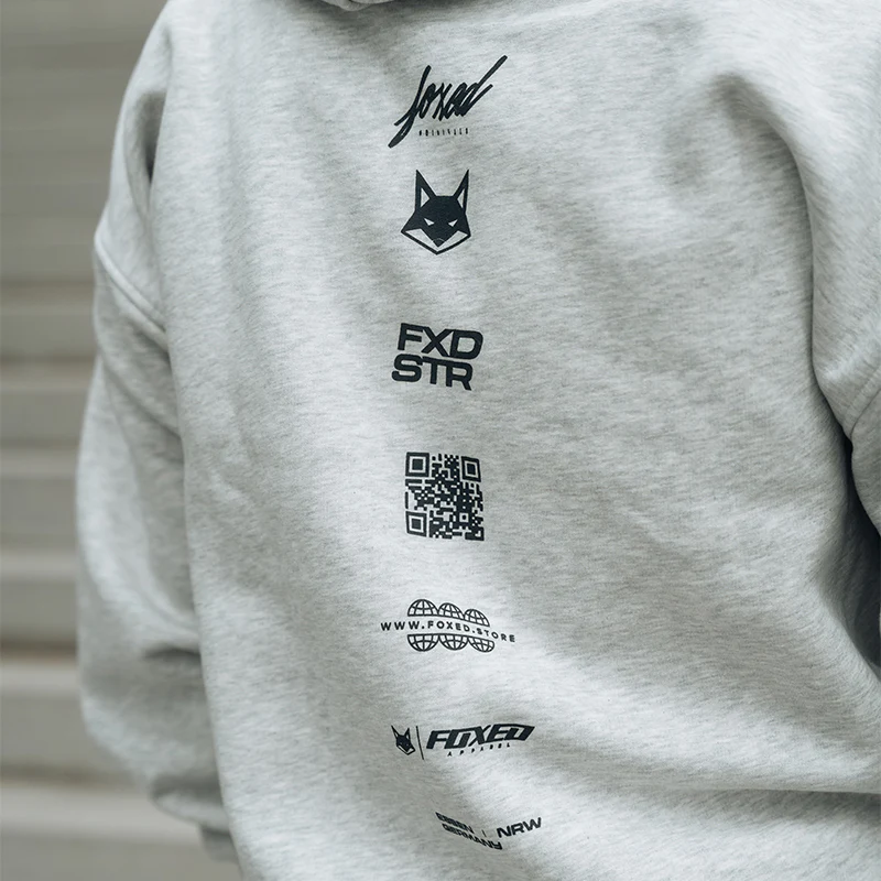 FOXED® VARSITY HOODIE HEATHER GREY WMN - Image 5