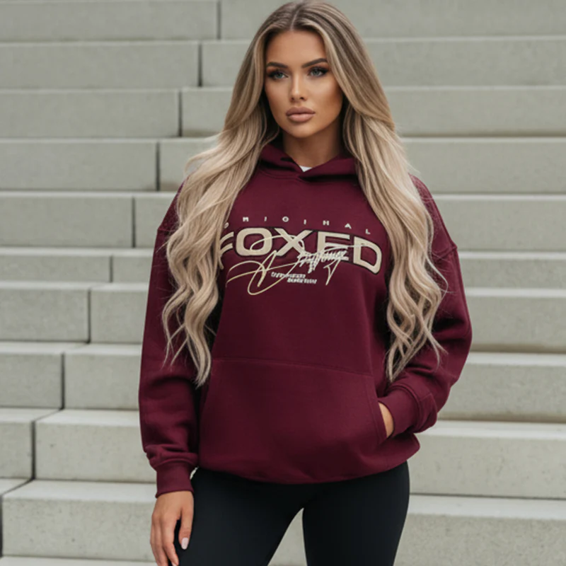 FOXED® VARSITY HOODIE RUBY WMN - Image 3