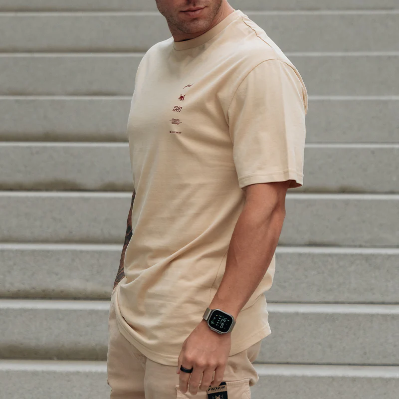 FOXED® VARSITY OVERSIZE SHIRT OATMEAL - Image 6