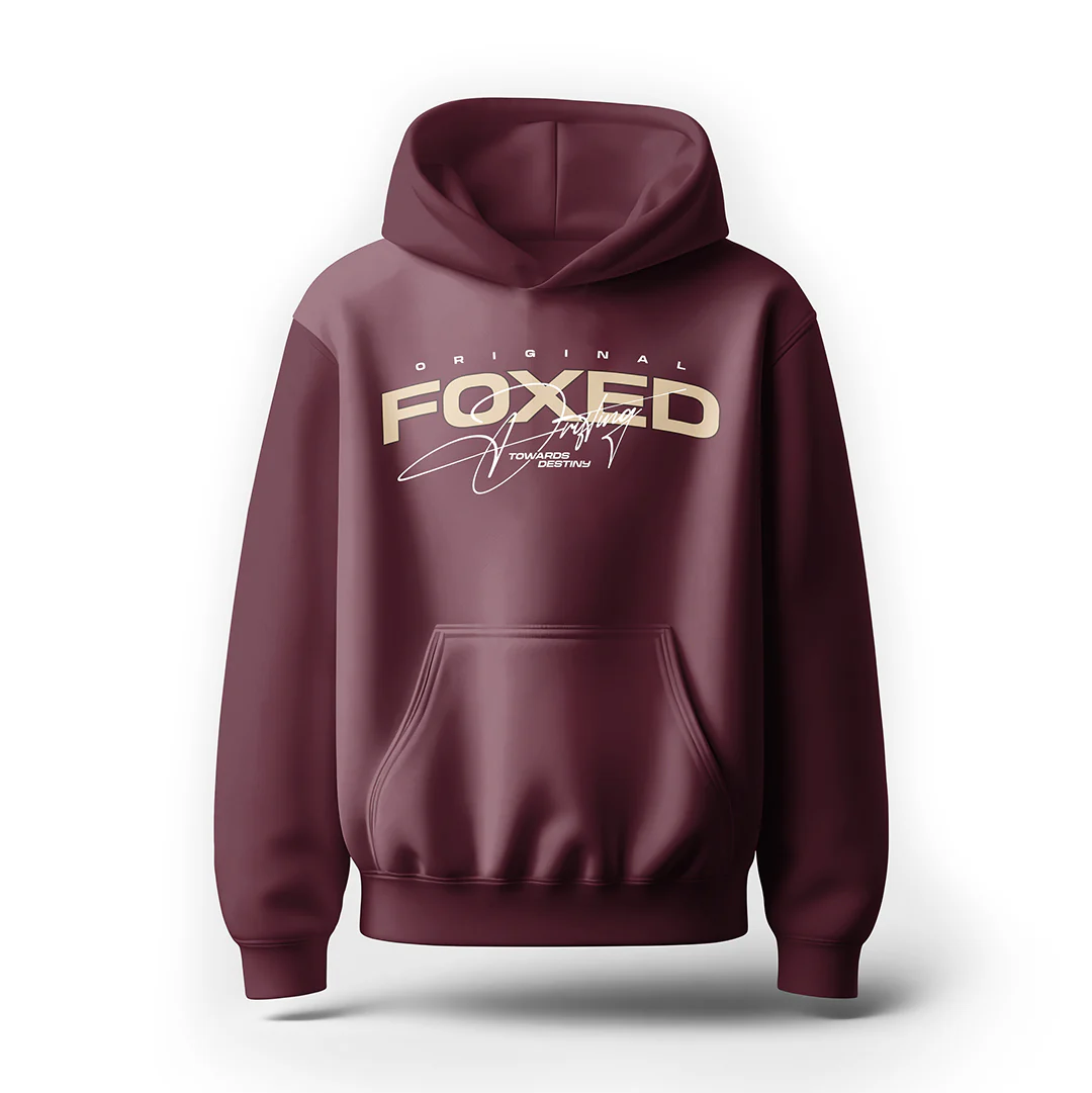 FOXED® VARSITY UNISEX HOODIE RUBY - Image 6